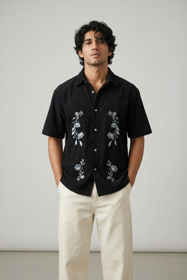 The Noir Bloom Oversized Shirt