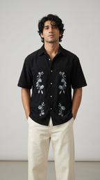 The Noir Bloom Oversized Shirt