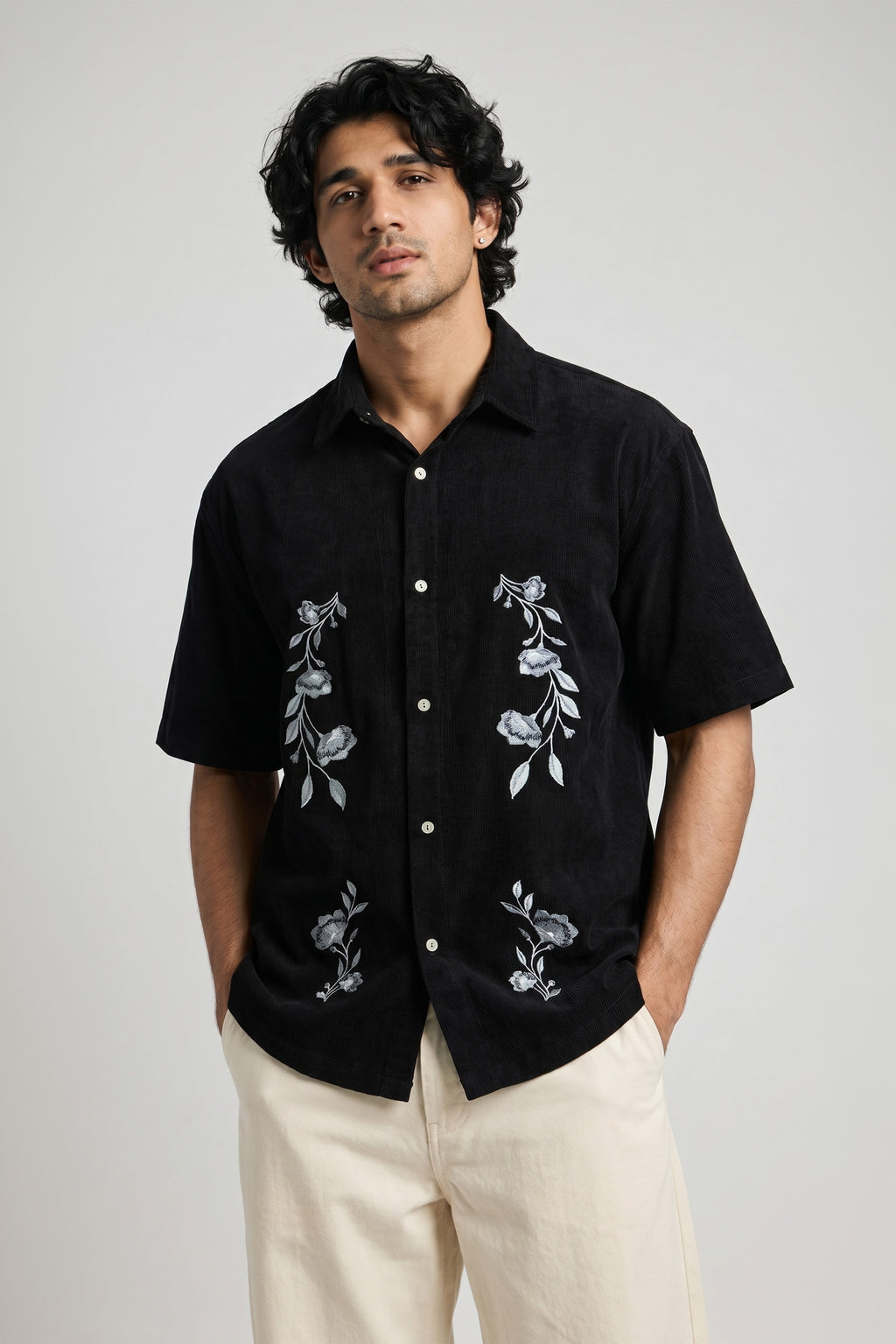 The Noir Bloom Oversized Shirt