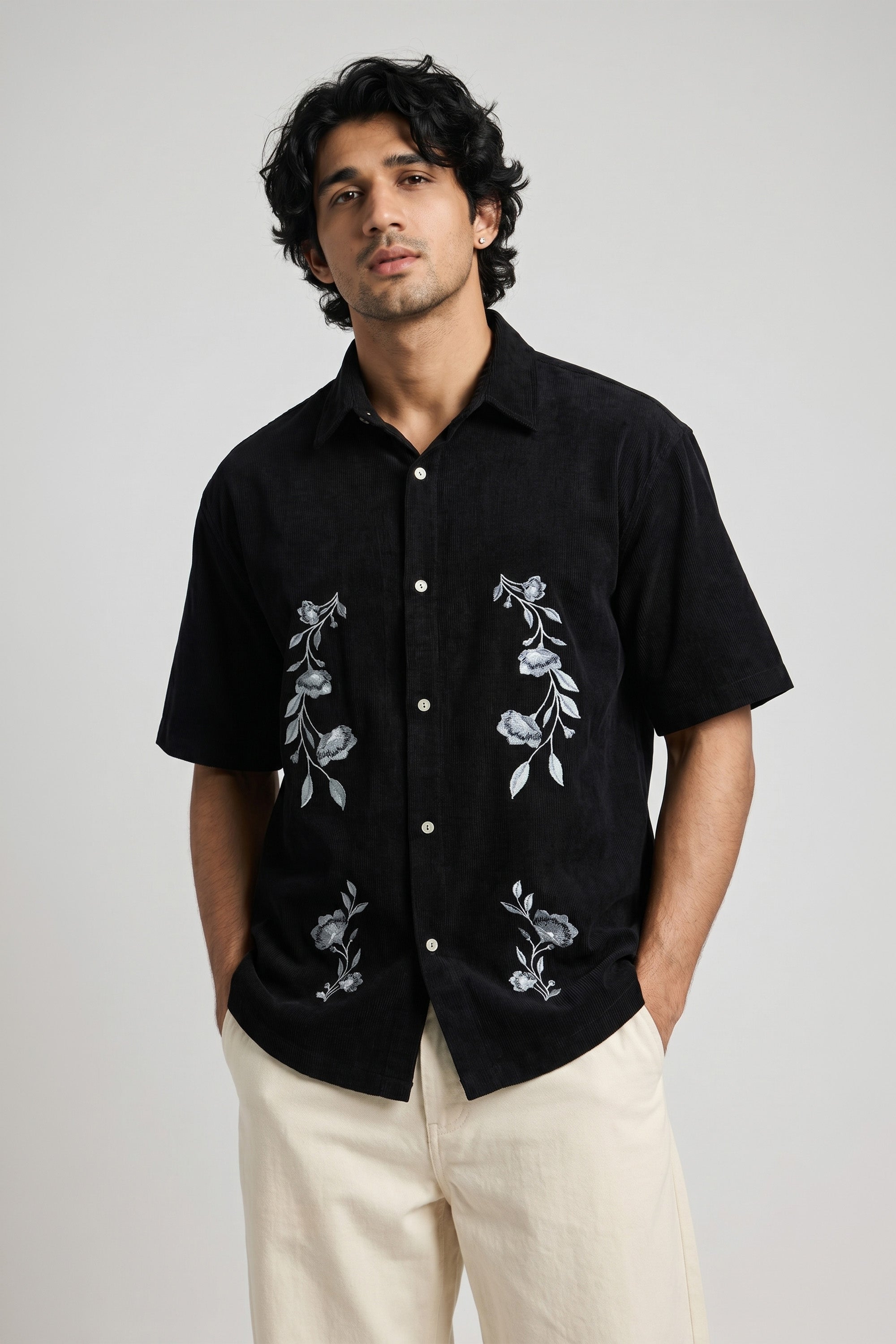 The Noir Bloom Oversized Shirt
