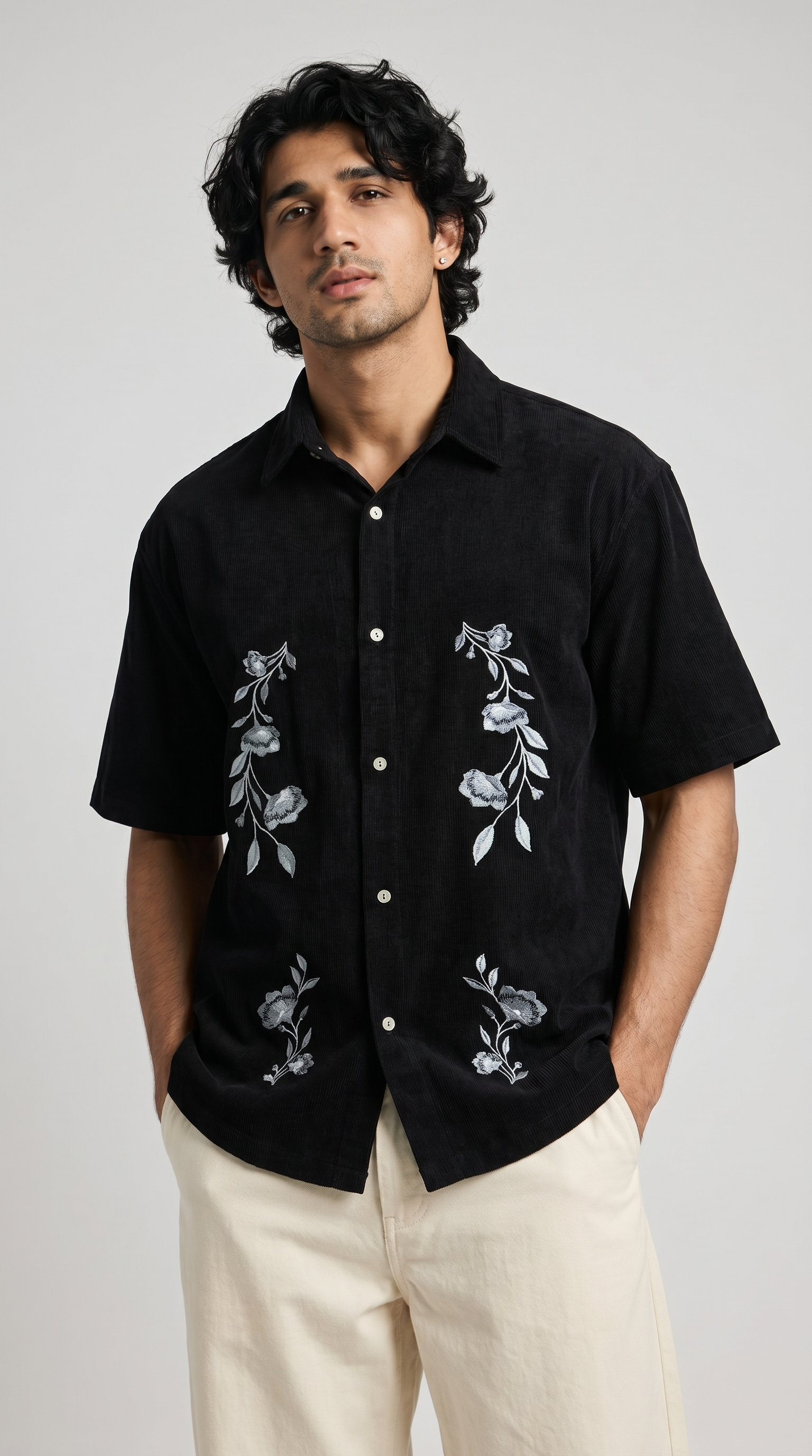 The Noir Bloom Oversized Shirt