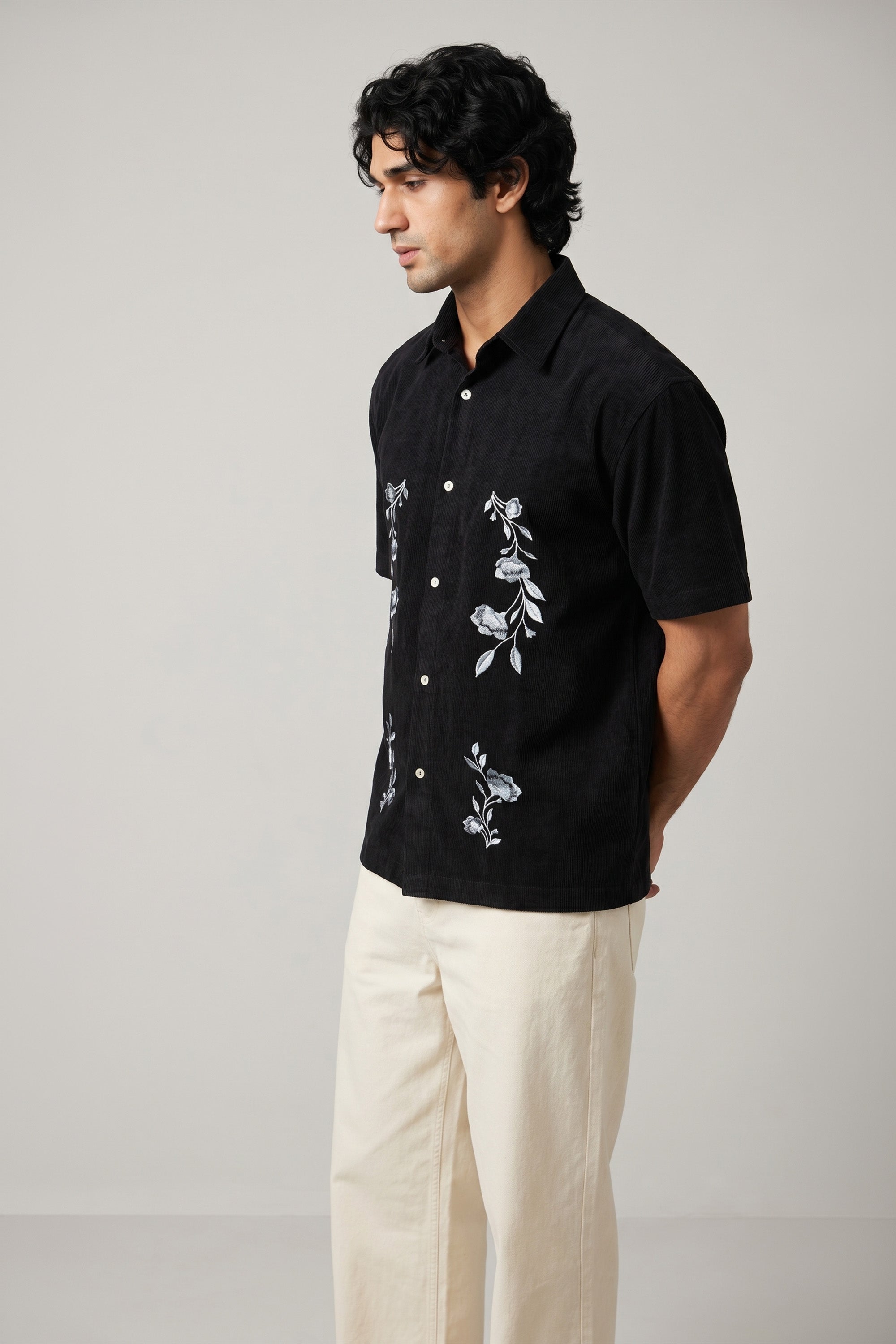 The Noir Bloom Oversized Shirt
