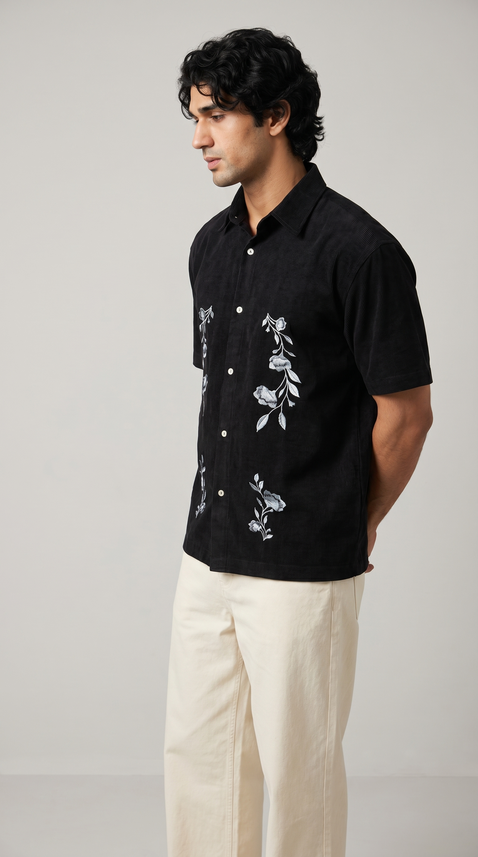 The Noir Bloom Oversized Shirt
