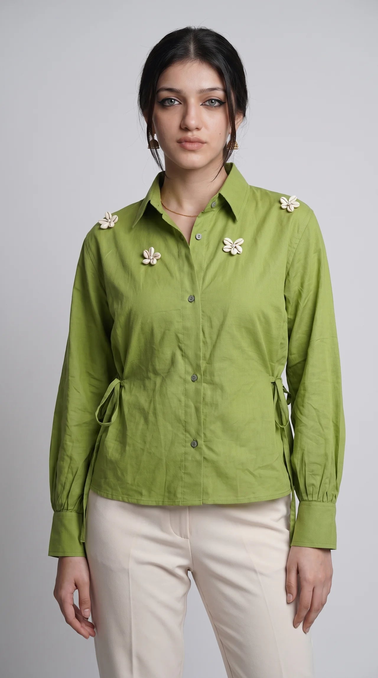 Sea Shell Side-Tie Shirt